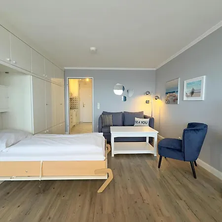 公寓 Haus Metropol App 130 Mit Meerblick Und Balkon 韦斯特兰